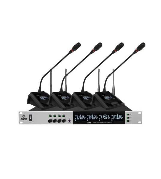 (紅外對頻)無線麥克風一拖四帶智能混音